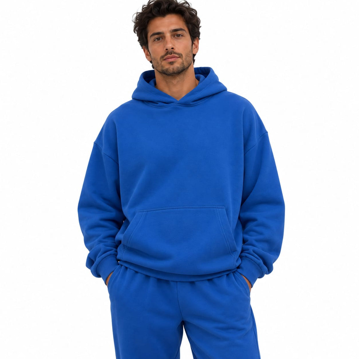 Hoodie Oversize Bleu – Style & Confort