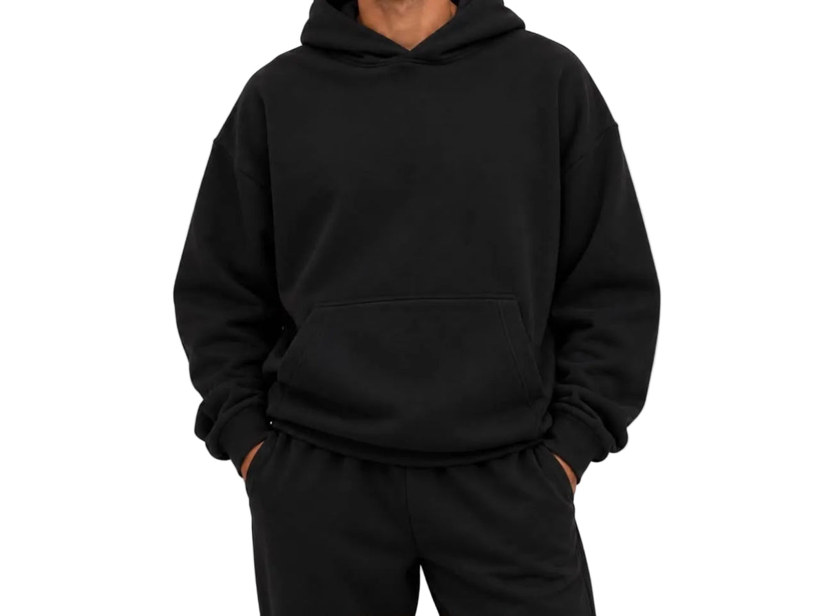 Hoodie Oversize Noir – Style & Confort