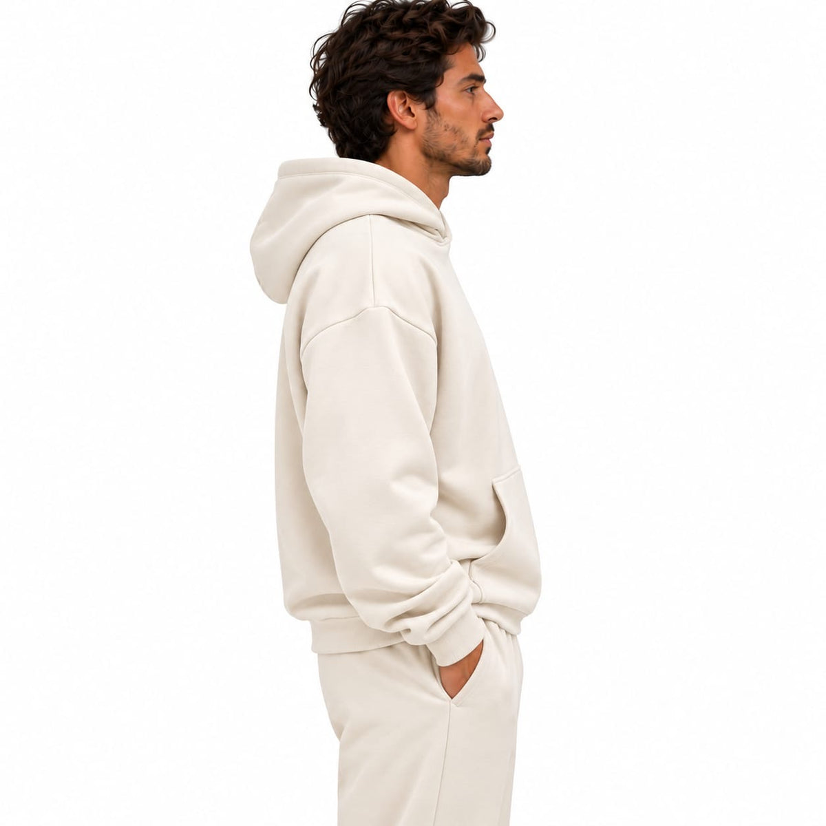 Hoodie Oversize Blanc – Style & Élégance